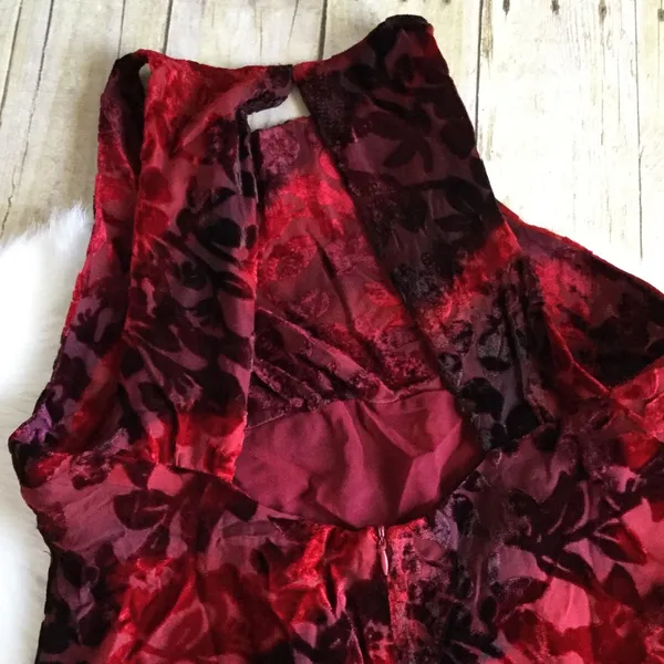 Some Days Lovin REVOLVE Red Burnout Open Back Mini Dress NWT - Image 8