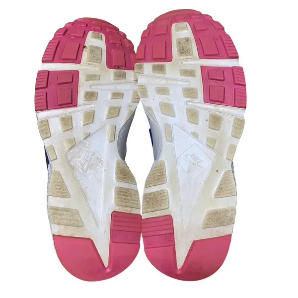 Nike Huarache Run Print GS running shoes Purple Pink 7Y Womens 8.5 - Image 9