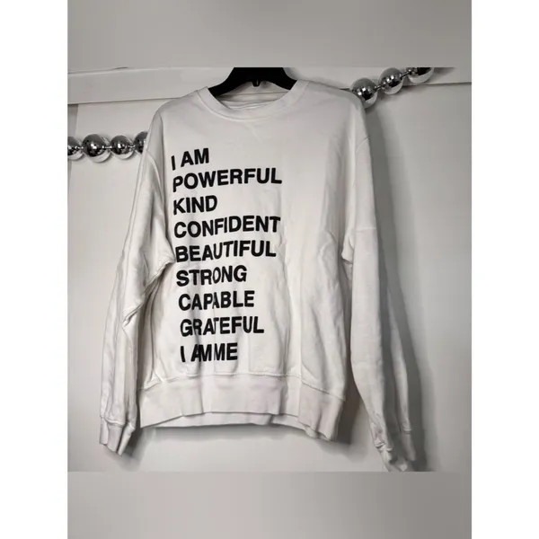 Anine Bing Empowerment Crewneck Sweatshirt - Image 5