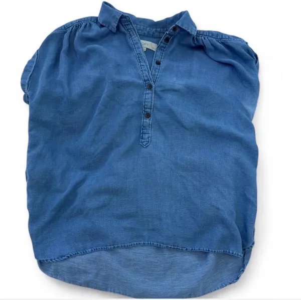 Loft Denim Button-Up Top - Image 3