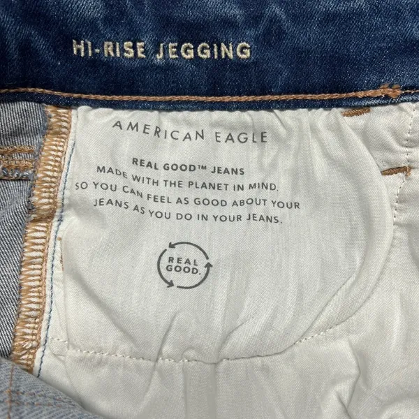 American Eagle‎ Patchwork Denim Mini Skirt Size 00 NWT Y2K Festival - Image 6