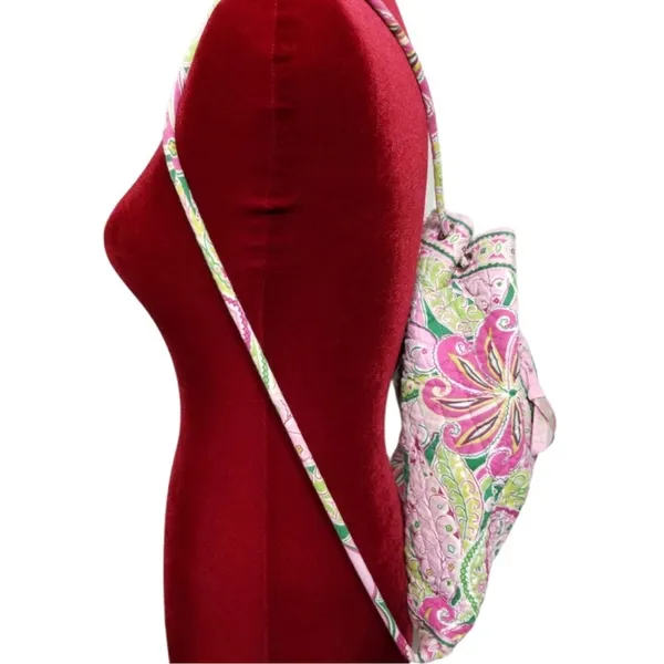 Vera Bradley Drawstring Backpack Pinwheel Pink - Image 2