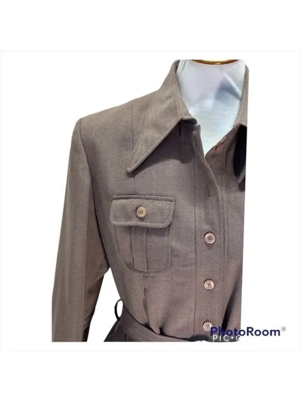 Xin Xin Trench Coat Beige Size M Vintage Preppy Neutral Old Money Spring Classic - Image 7