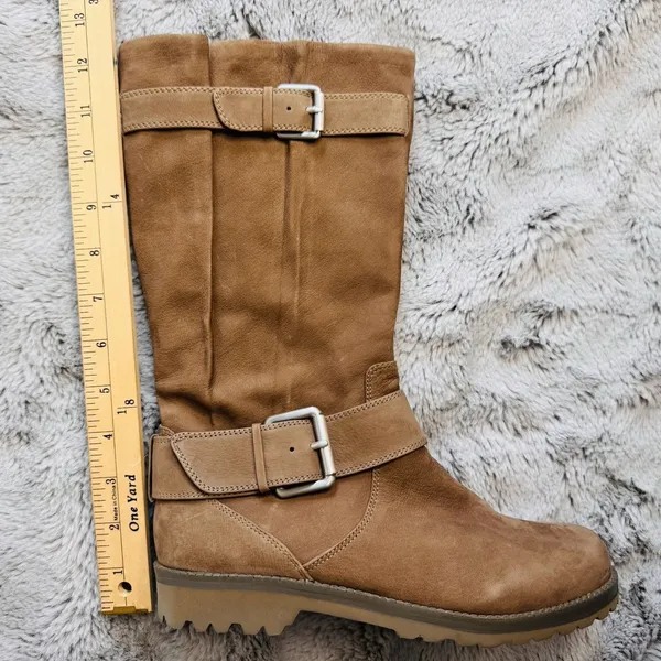 Gentle‎ Souls by Kenneth Cole Women's Buckled Up Moto Boot Size 7M Tan Brown - Image 11