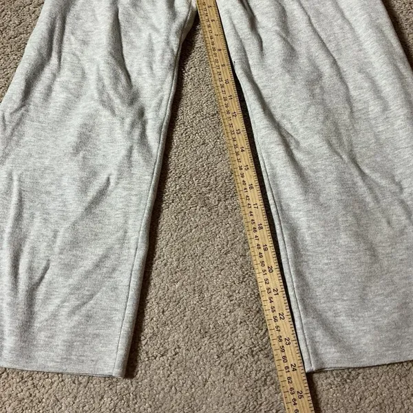 Uniqlo Women Heather Gray Wide Leg Knit Lounge Pants‎ Small 472116-44-02 - Image 6