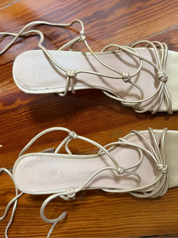 Chinese Laundry Yita Gold Strappy Heels - Image 3