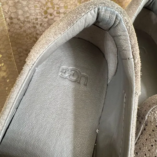 UGG Abies Perforated Slip-On Platform Sneaker Seal Gray Women's Size‎ 9 Used - Image 3