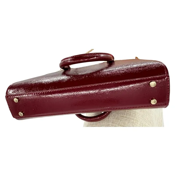 Zara Textured Burgundy Red Handbag Ref 6813/410 NWOT - Image 5