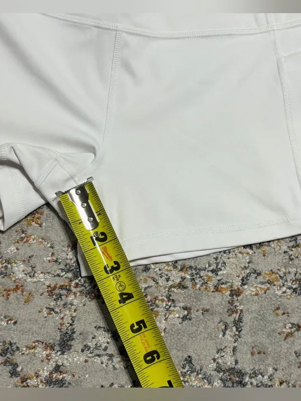 Athleta bike shorts size Small white - Image 7