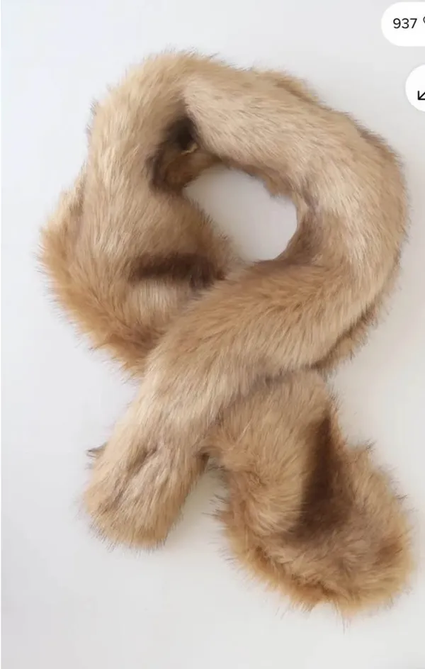 Lulus Faux Fur Brown Stole - Image 2