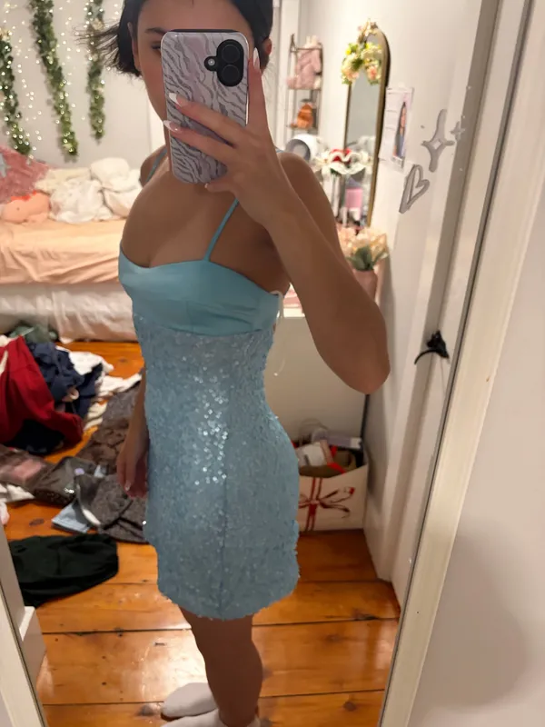 Princess Polly Light Blue Dress Mini - Image 2