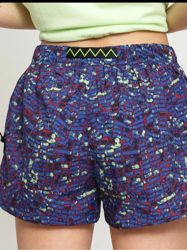 Nike ACG Multicolor Nylon Shorts Elastic-Waist Sz XS Gorpcore Hiking Running - Image 4