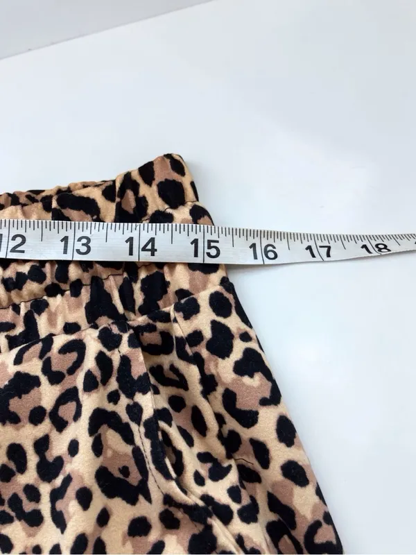 ZENANA | Leopard Print Lounge Set | 2 Piece Top & Jogger | Size L - Image 12