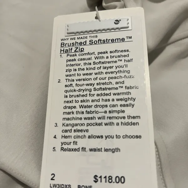 Lululemon Brushed Softstreme half zip - Image 4