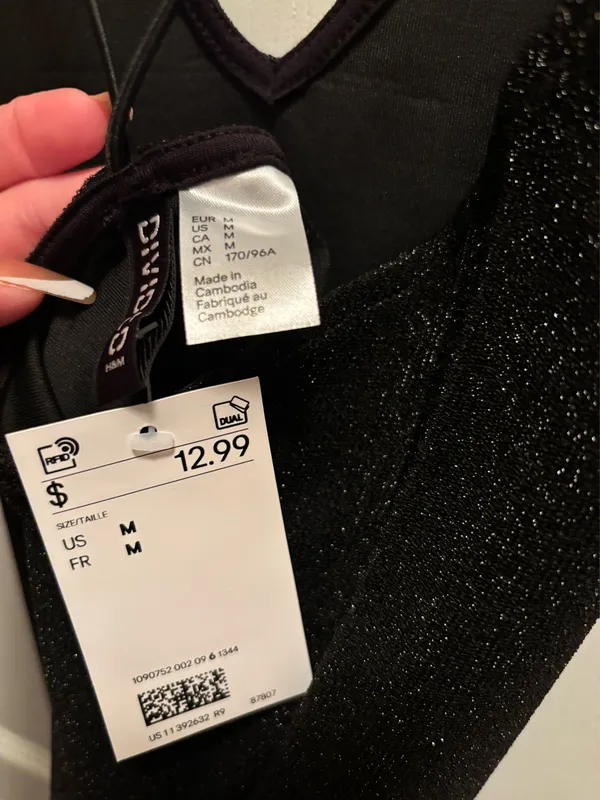 H&M Mini Dress Black - Image 4