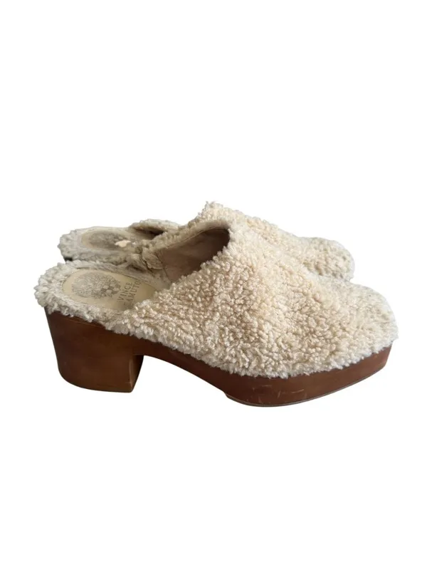 VINCE CAMUTO Rimindel Faux Shearling Clogs Mules Size 8.5 - Image 11