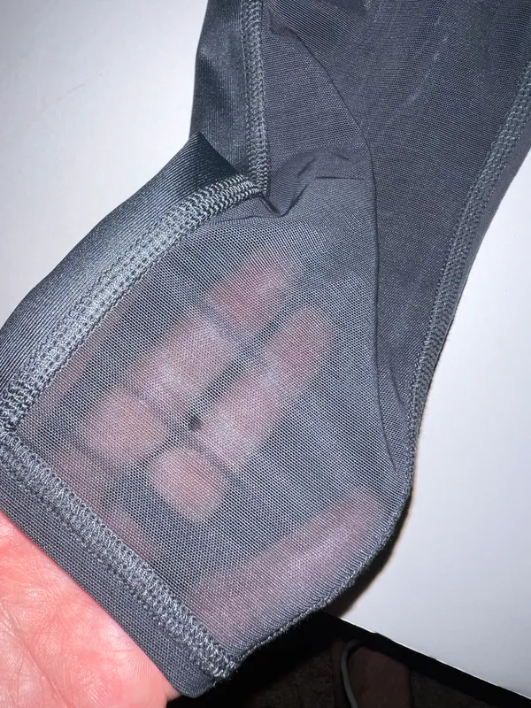 Alo Leggings Pants Womens Xtra Small XS Gray Pull On Skinny RN# 87370 Mesh - Image 5
