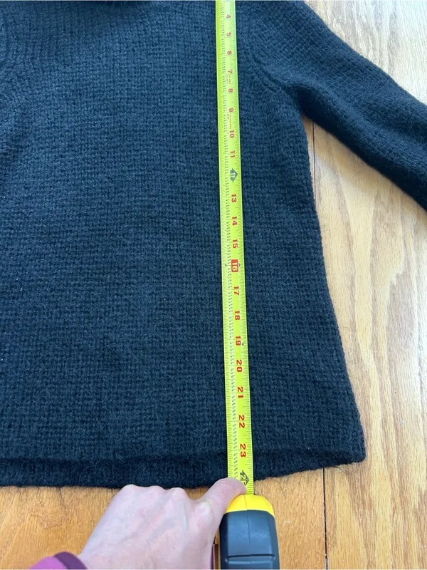 Lauren Ralph Lauren Sweater S Small Mohair Blend Ribbed Knit‎ Turtleneck HK - Image 9