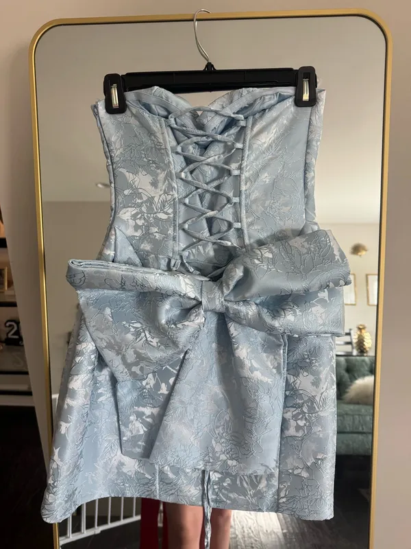 Selfie Leslie Blue Mini Dress - Image 4