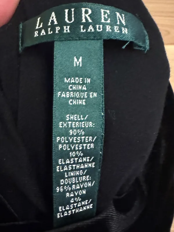 Lauren Ralph Lauren Medium Sleeveless Velvet Cowlneck Turtleneck Blouse Top - Image 8