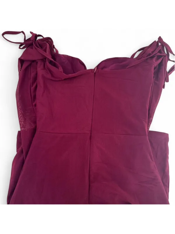 Edikted Ariel Off Shoulder Mesh Mini Dress size small nwt - Image 3
