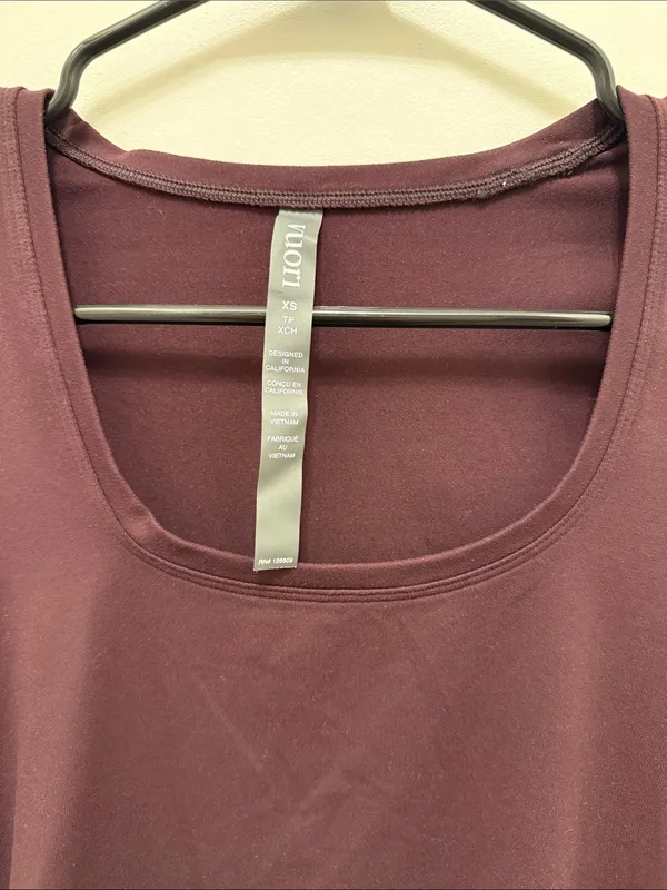 Vuori Purple Scoop Neck Long Tee - Image 2