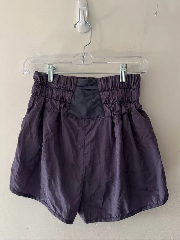 Free People Movement The Way Home Shorts Womens Purple Sporty Athletic‎ Casual - Image 5