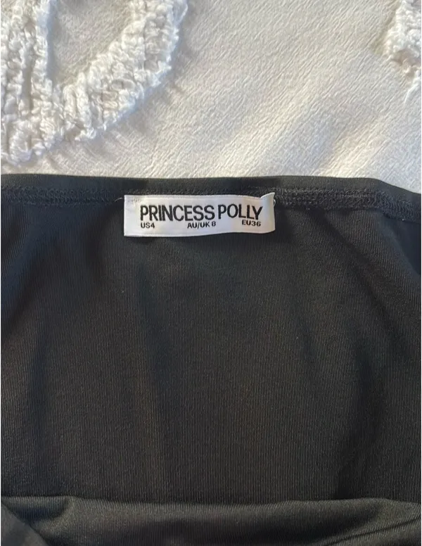 Princess Polly Top Long Sleeve Black - Image 2