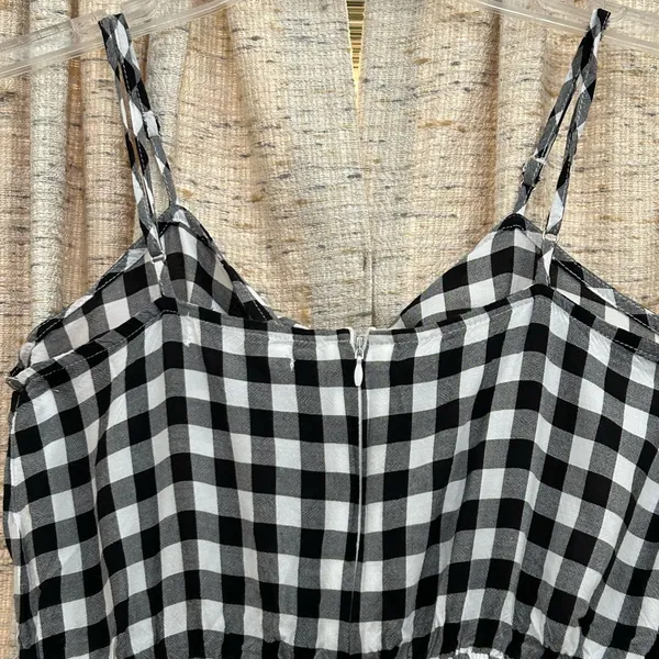 Urban Outfitters Tie Front Gingham Romper  - Image 8