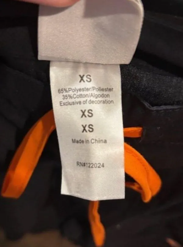 Chicago Bears NFL Team Apparel Scrub Duds Pants Navy Blue Orange NWT Size XS - Image 6