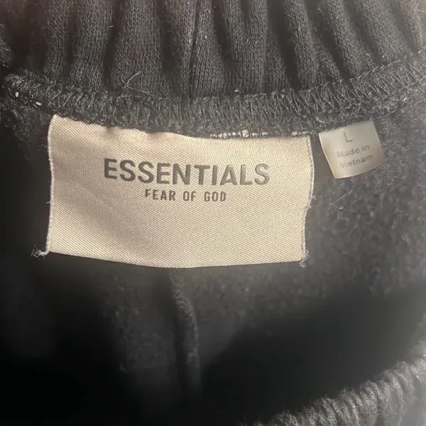 ✨Essentials Fear Of God Core Collection Black Sz Large Sweatpants✨ - Image 11