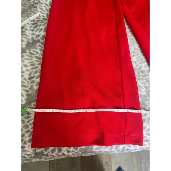 Lulu’s Red Strapless Wide‎ Leg Jumpsuit XS Classic Minimalist Chic Wedding Guest - Image 7
