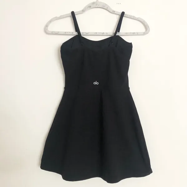 Alo Yoga Alosoft Courtside Tennis Dress Black XS - Image 8