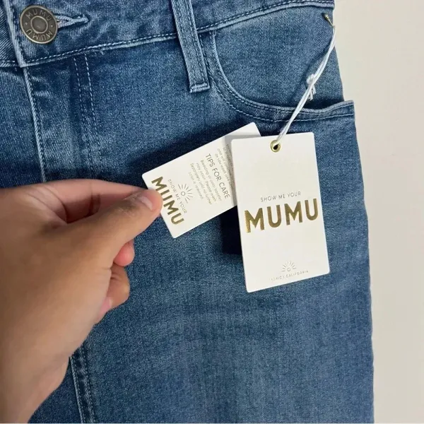 NWT Show Me your Mumu Reba Denim Maxi Skirt size 27 - Image 15