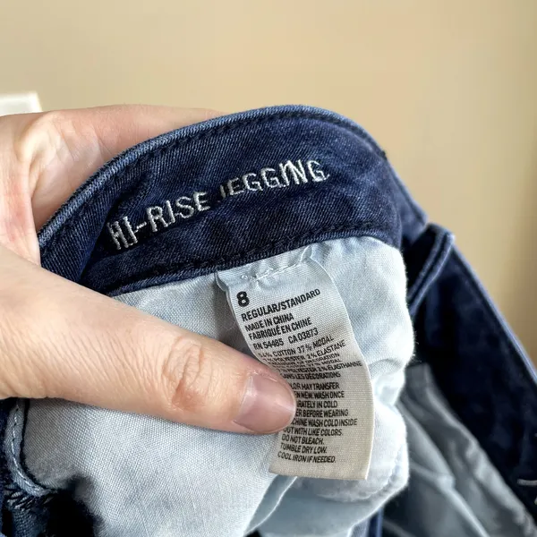 American Eagle Outfitters‎ Hi-Rise jegging dark wash aeo denim jeans women's 8 - Image 7
