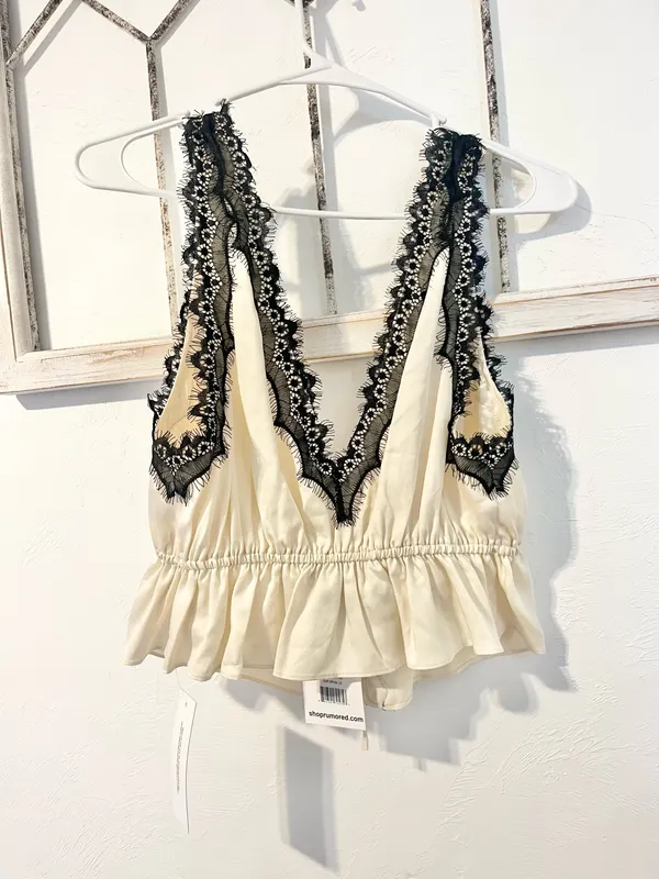 Rumored Lady Lace Top Tan - Image 6