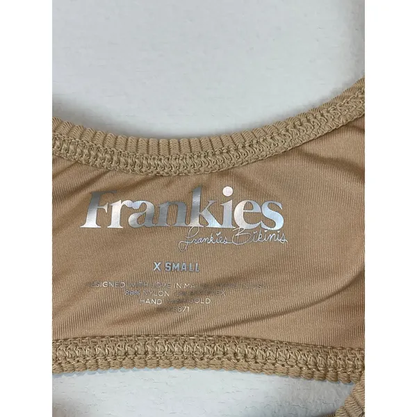 Frankies Bikinis Swim Top Congo Minimal Black Size XS New With Tag - Image 4