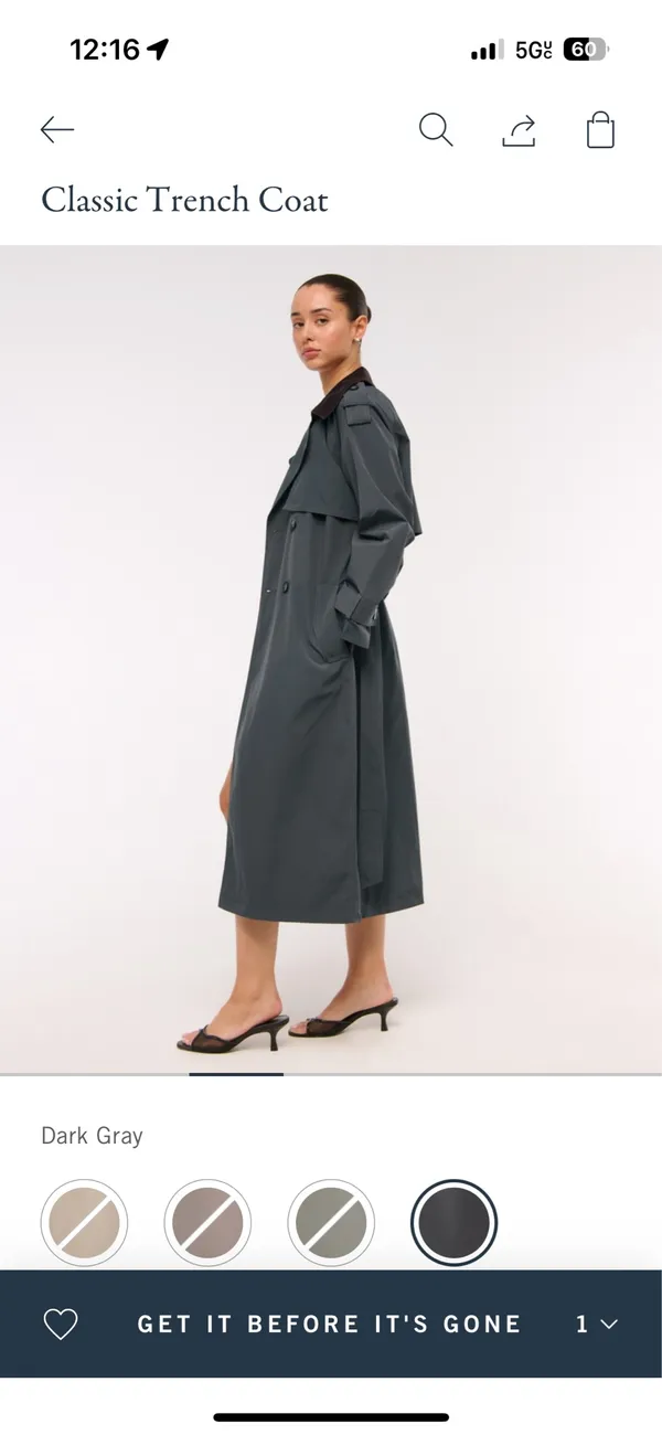 Abercrombie Classic Trench Coat - Image 2