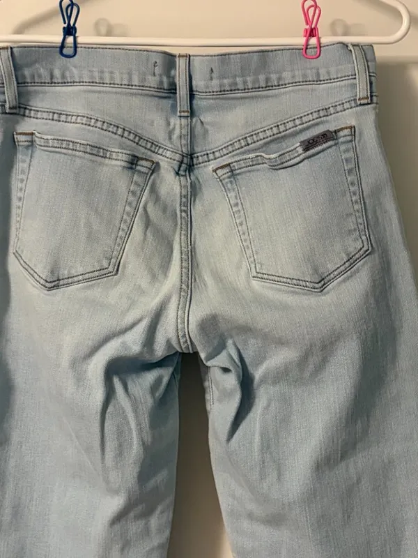 Joe's mid rise Mary Kate jeans cigarette tapered leg light wash size 28 cropped - Image 5