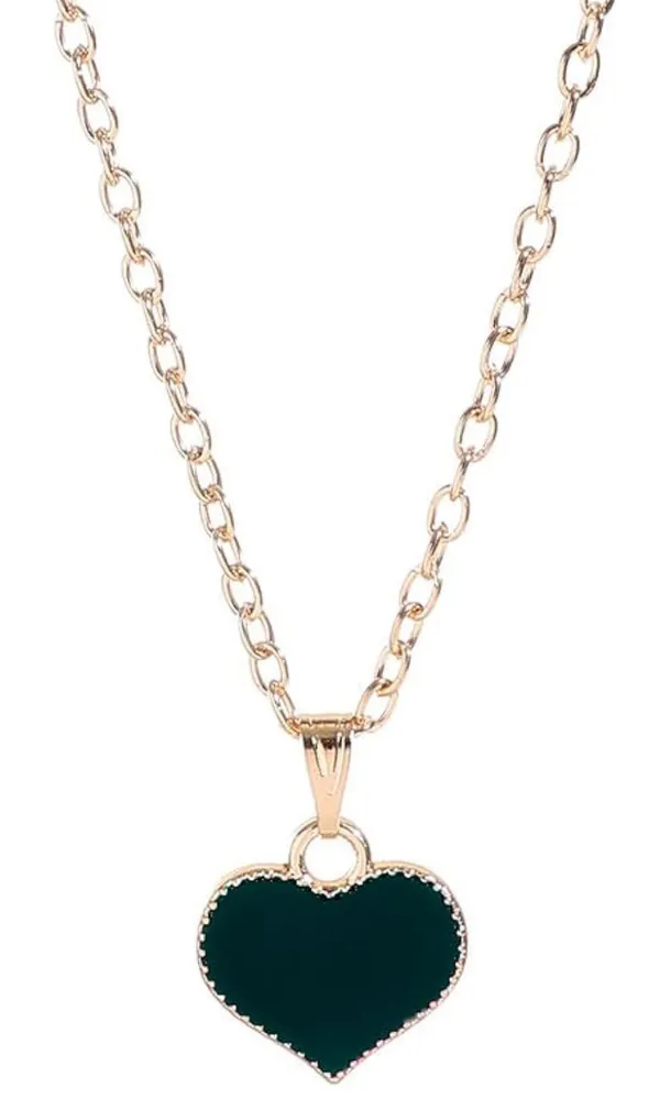 Gold Necklace for Women, 14K Gold Plated Cubic Zirconia Heart Necklace | Cute Dainty Love Pendant Necklaces for Women Dainty Gold Necklace Gifts for Her stainless steel - Image 3