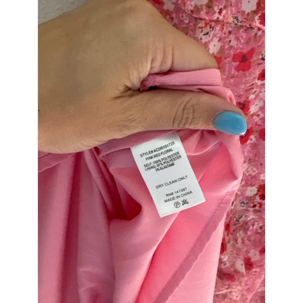 ASTR Victoriana One Shoulder Dress in Pink Size Large - Image 8