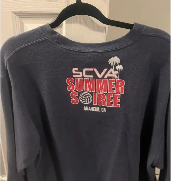 Volleyball Pullover Blue Size L - Image 2