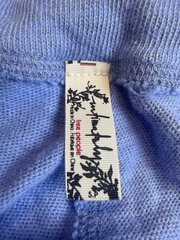 FREE PEOPLE Intimately‎ - Organic Cotton Blue Lounge Pants Size SP - Image 10