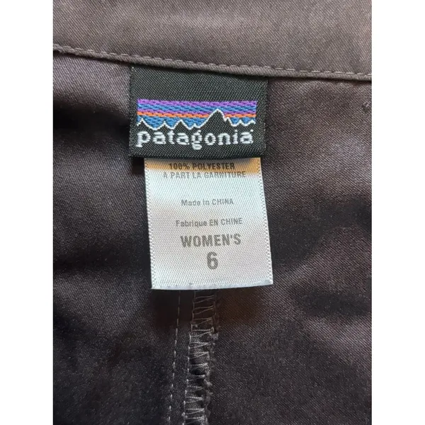 Patagonia Duway Skirt Skort Gray Side Zip Tennis Golf Womens Size 6 - Image 6