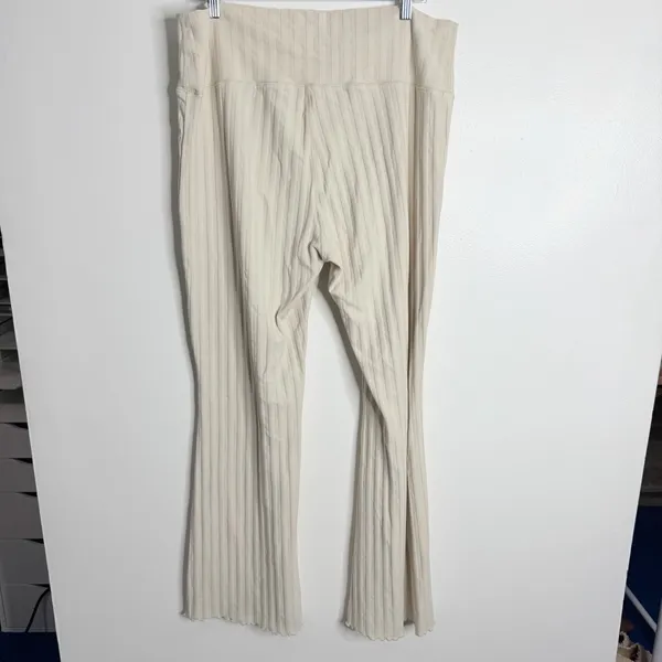 OFFLINE By Aerie OG‎ Groove Flare Legging Soft Oat Ivory XXL Strechy Pull On - Image 3