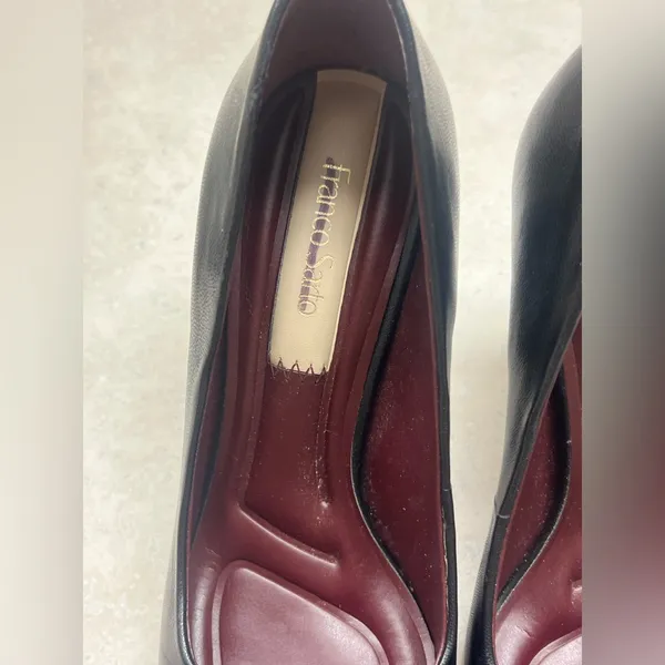Franco sarto Finley Black Leather Franco Sarto Pumps - Image 5
