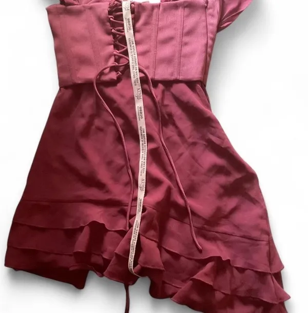 NWT oh polly corset ruffle dress - Image 2