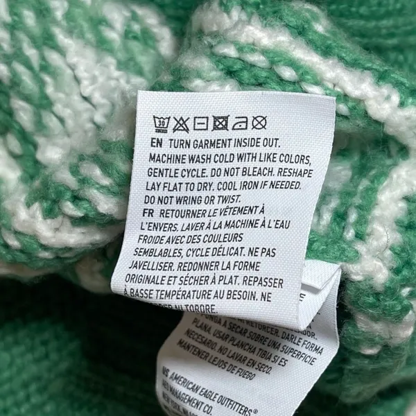 American Eagle | Green Fair Isle Snowdrift Sweater | Medium - Image 11