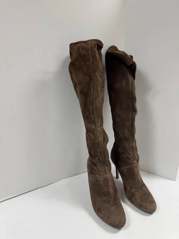 Cole Haan Women's Brown Suede Over the Knee Boots - Size 8.‎ - Image 11