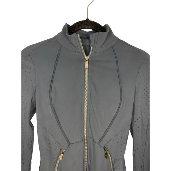 Lululemon Define Jacket Nulu Women's Size 2 Full Zip Athletic Gray Athleisure - Image 2